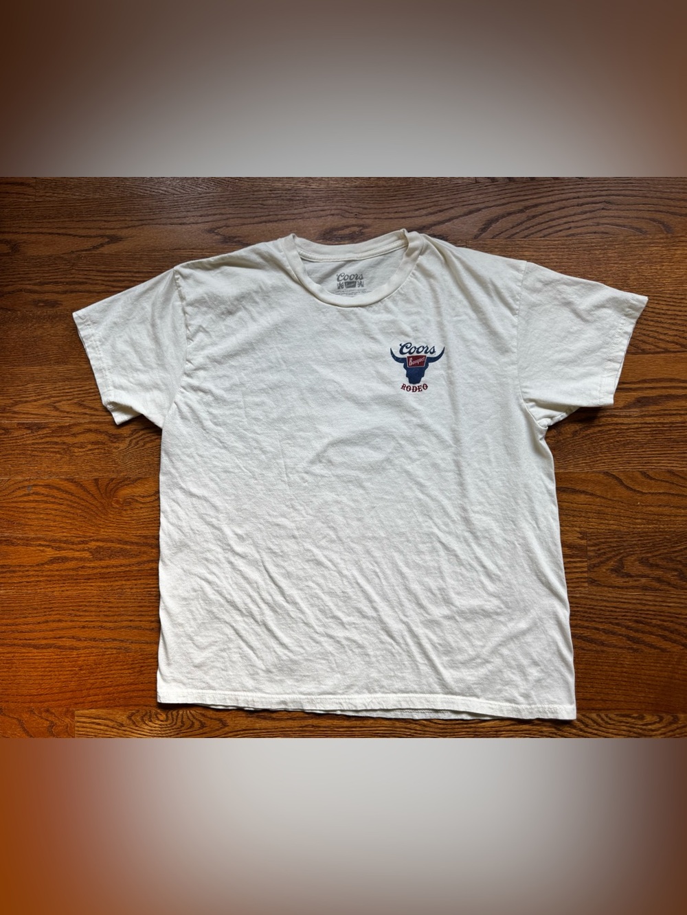 Coors Banquet Rodeo Bull Skull Western Beer Graphic Tee Men’s XL